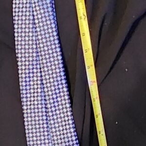 Saddlebred Navy and Silver Geometric Tie